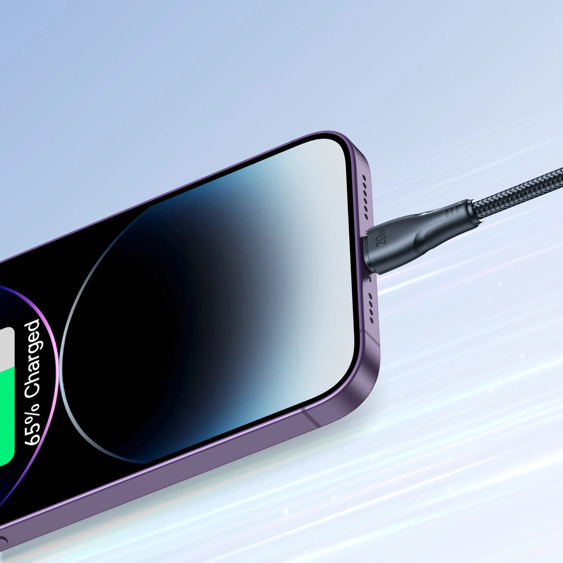 Data- og ladekabel USB-C - Lightning Joyroom S-A11, 20W, 1.2m, Svart