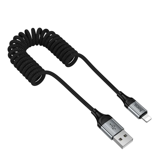 USB-A - Lightning HOCO X121 data- og ladekabel, 27W, 1.5m, Svart
