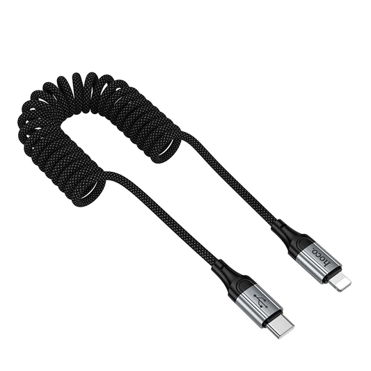 USB-C til Lightning Data- og Ladekabel HOCO X121, 27W, 1.5m, Svart