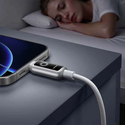 USB-C til Lightning Joyroom S-A55 StarFlight Display data- og ladekabel, 30W, 1.2m, Hvit