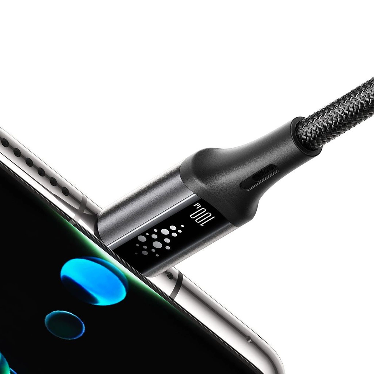 USB-C til USB-C data- og ladekabel Joyroom S-A60 StarTalk, 100W, 1.2m, Svart