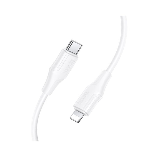 Data- og ladekabel USB-C - Lightning HOCO X124, 27W, 1m, Hvit