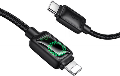 USB-C til Lightning-lade- og datakabel HOCO U146, 30W, 1.2m, Svart