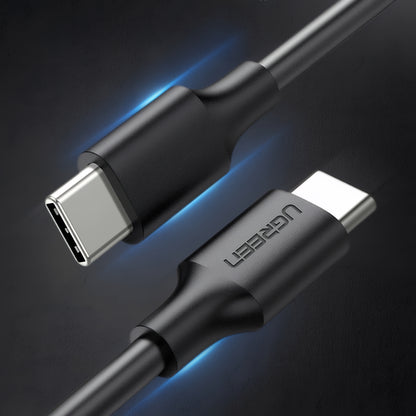 USB-C til USB-C data- og ladekabel UGREEN US286, 60W, 3m, Svart