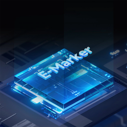 USB-C til USB-C data- og ladekabel Cuktech, 240W, 1.5m, Svart CKCTC615NCBK