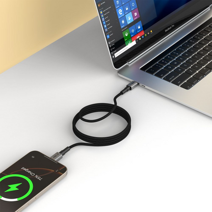 USB-C til USB-C data- og ladekabel Tech-Protect Ultraboost DNA MagTwist, 100W, 1m, Grå