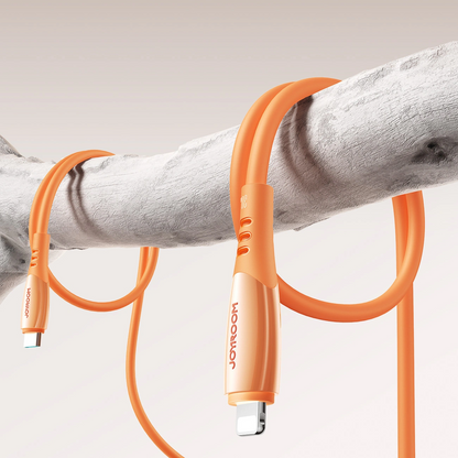 USB-C til Lightning-lade- og datakabel Joyroom S-A59 Vibrant, 30W, 1.2m, Oransje