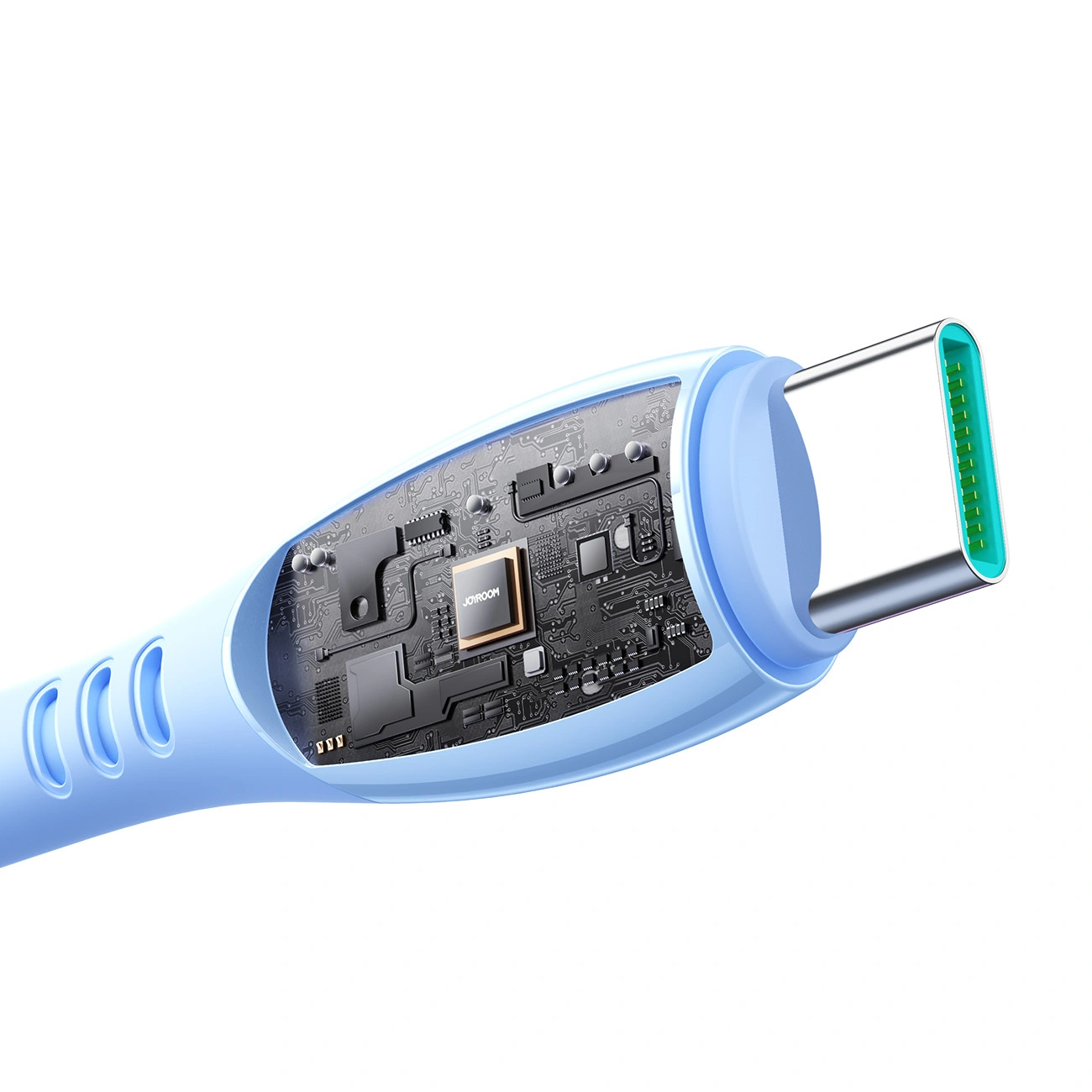 USB-C til USB-C data- og ladekabel Joyroom S-A59 Vibrant, 60W, 1.2m, Blå
