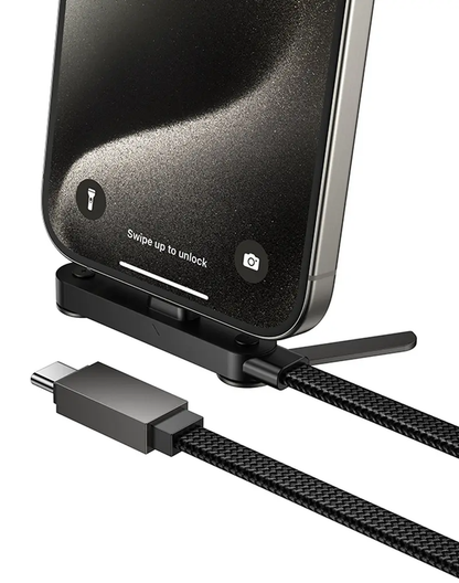 USB-C Data- og ladekabel - USB-C HOCO U150 Exquisite, 60W, 1,2m, Svart