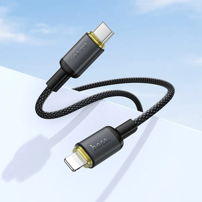 USB-A til Lightning data- og ladekabel HOCO X128 Benefit, 12W, 1m, svart