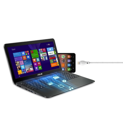 USB-A til Lightning data- og ladekabel Dudao L4L, 18W, 1m, hvit