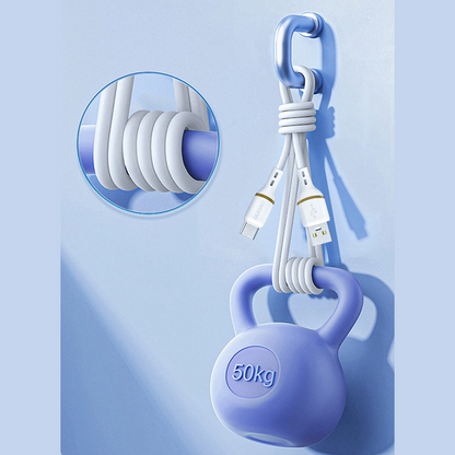 USB-C Data- og ladekabel - USB-C Dudao L25C, 30W, 1m, Hvit