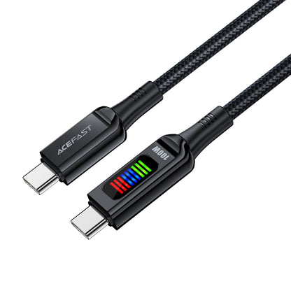 USB-C data- og ladekabel - USB-C Acefast C7-03, 100W, 1.2m, Svart