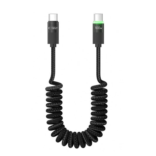 USB-C data- og ladekabel - USB-C Tech-Protect UB20T Ultraboost, 100W, 1.8m, Svart