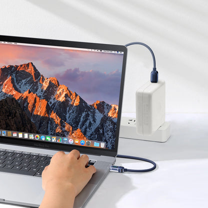 USB-C til USB-C data- og ladekabel Joyroom A4 Display, 100W, 1.2m, Blå