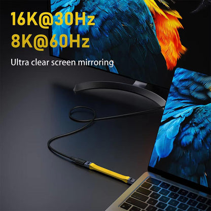USB-C til USB-C OEM data- og ladekabel 8K Video, 240W, 0.13m, Svart
