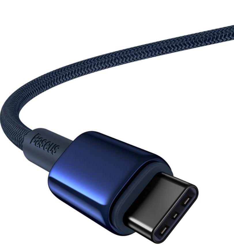 USB-C til USB-C data- og ladekabel Baseus Tungsten Gold, 100W, 2m, Marineblå P10319800321-04