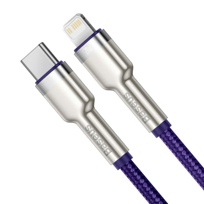 USB-C - Lightning Baseus Cafule Metal Series data- og ladekabel, 20W, 1m, Lilla CATLJK-A05