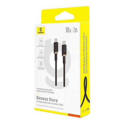 USB-C til USB-C Baseus Dura Series data- og ladekabel, 100W, 2m, Gull P10377803U01-03