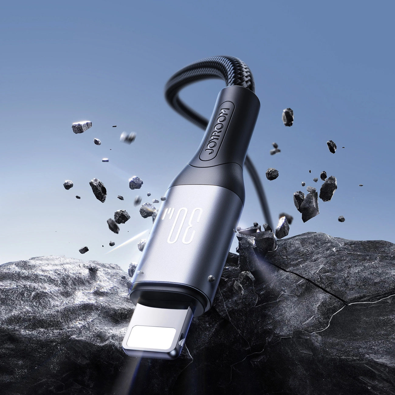 USB-C til Lightning Joyroom S-A28 Flash data- og ladekabel, 30W, 1m, Svart