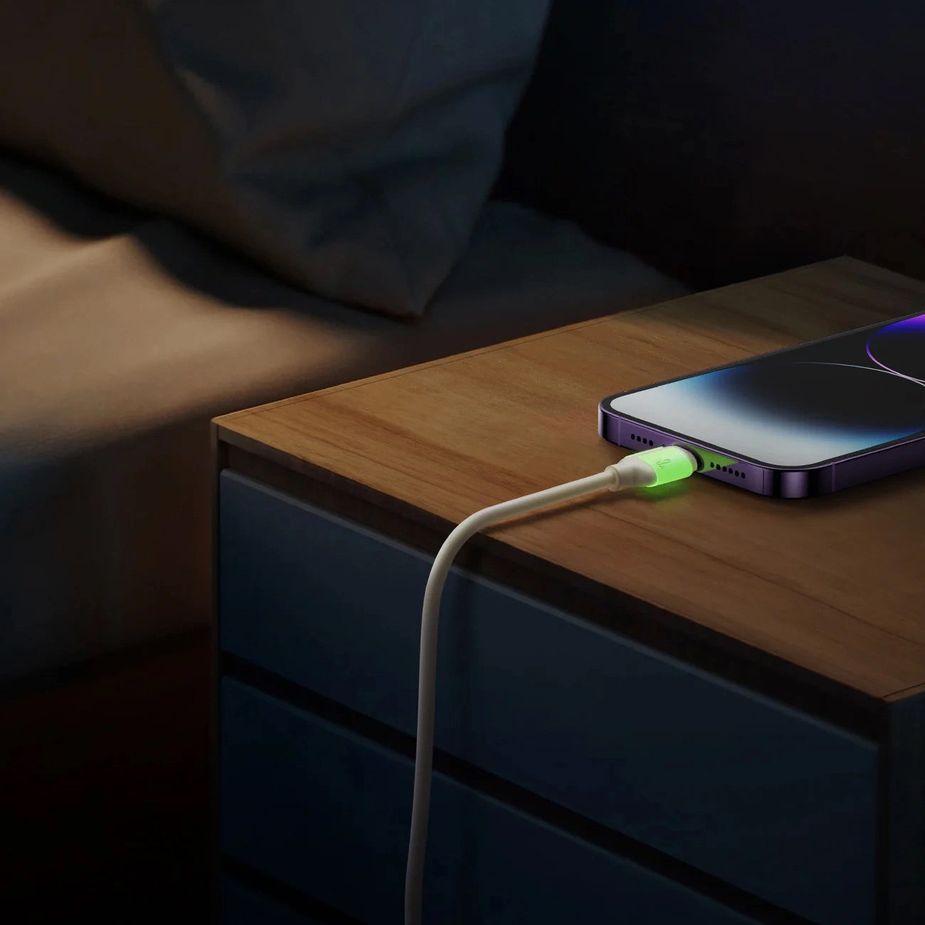 USB-C til Lightning-lade- og datakabel Joyroom S-A53, 30W, 2m, Beige