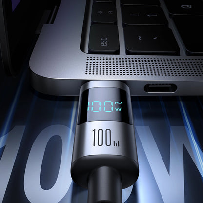 USB-C til USB-C data- og ladekabel Joyroom S-A16 Pro Prism Display, 100W, 1.2m, Svart