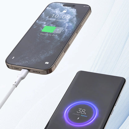 Data- og ladekabel USB-C - USB-C Dudao L9C, 65W, 1m, Hvit