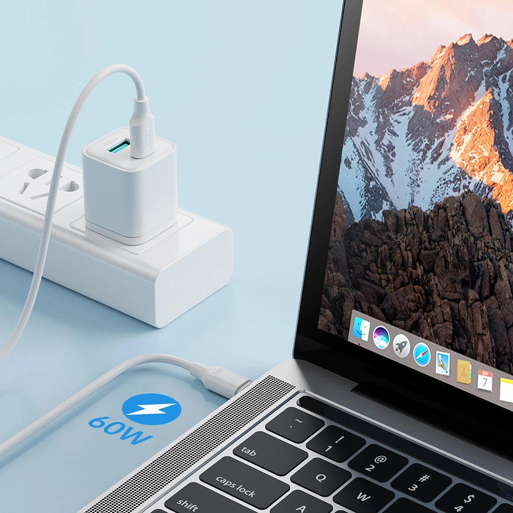 USB-C til USB-C data- og ladekabel Joyroom S-A9, 60W, 1m, Hvit