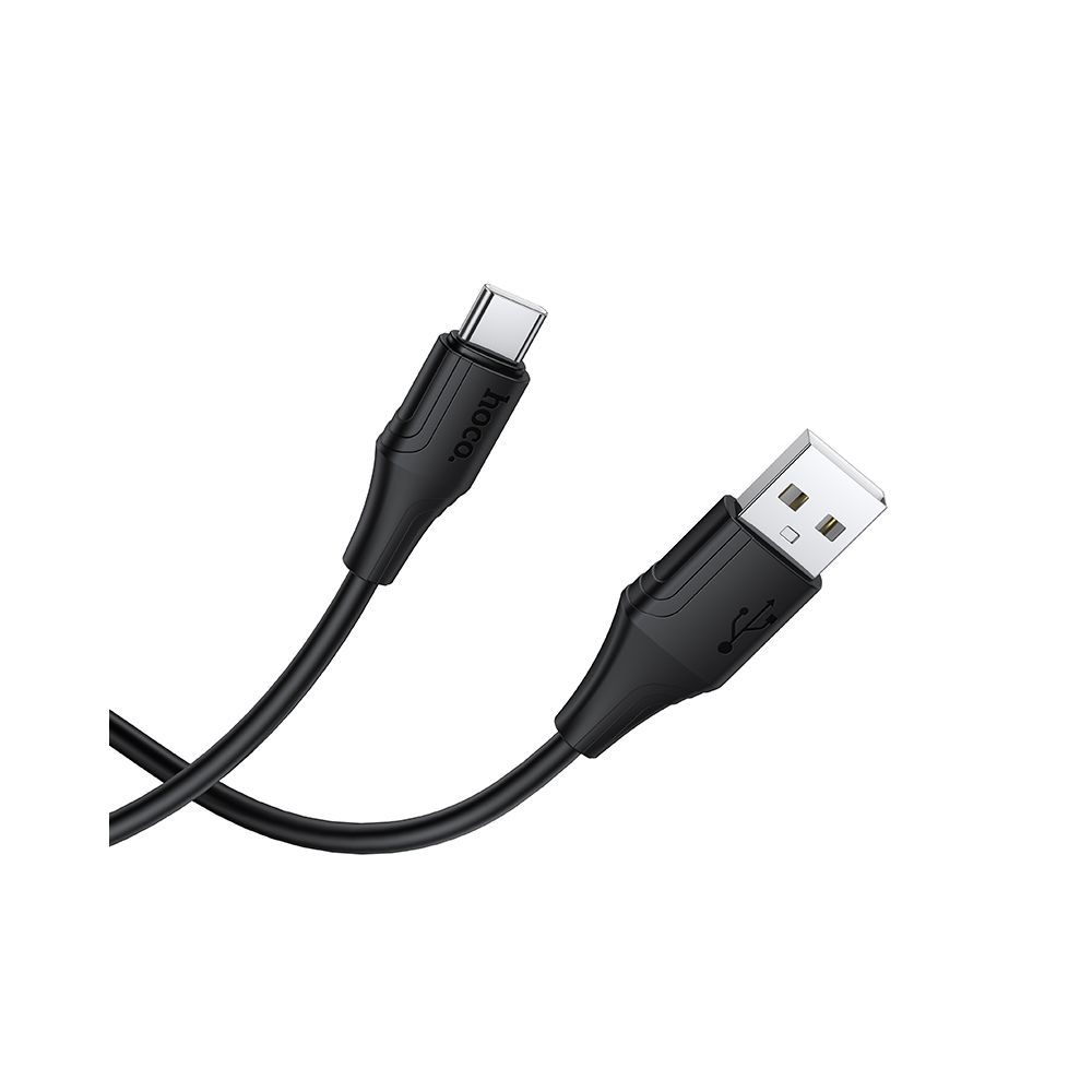 USB-A til USB-C data- og ladekabel HOCO X124, 18W, 1m, Svart