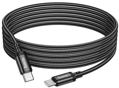 USB-C til USB-C data- og ladekabel HOCO X91, 60W, 3m, Svart