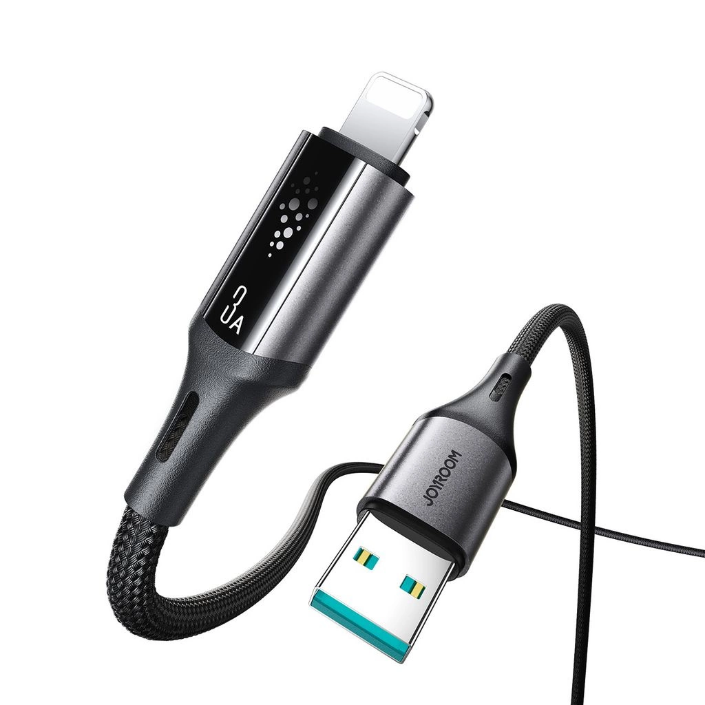 USB-A - Lightning Joyroom S-A60 StarTalk data- og ladekabel, 18W, 1.2m, Svart