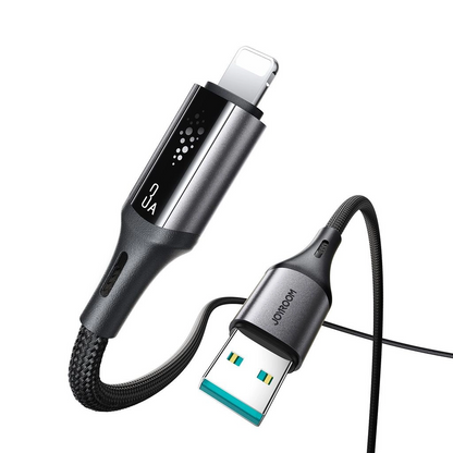 USB-A - Lightning Joyroom S-A60 StarTalk data- og ladekabel, 18W, 1.2m, Svart