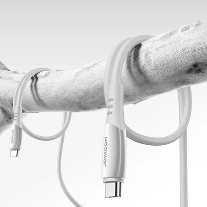 USB-C til USB-C data- og ladekabel Joyroom S-A59 Vibrant, 60W, 1.2m, Hvit