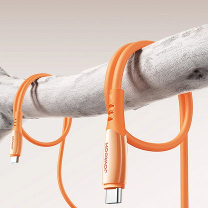 USB-C til USB-C data- og ladekabel Joyroom S-A59 Vibrant, 60W, 1.2m, Oransje