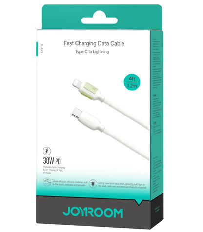 USB-C - Lightning lade- og datakabel Joyroom S-A53, 30W, 1.2m, Beige