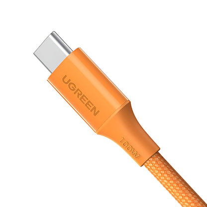 USB-C Data- og ladekabel - USB-C UGREEN L502, 100W, 1m, Oransje