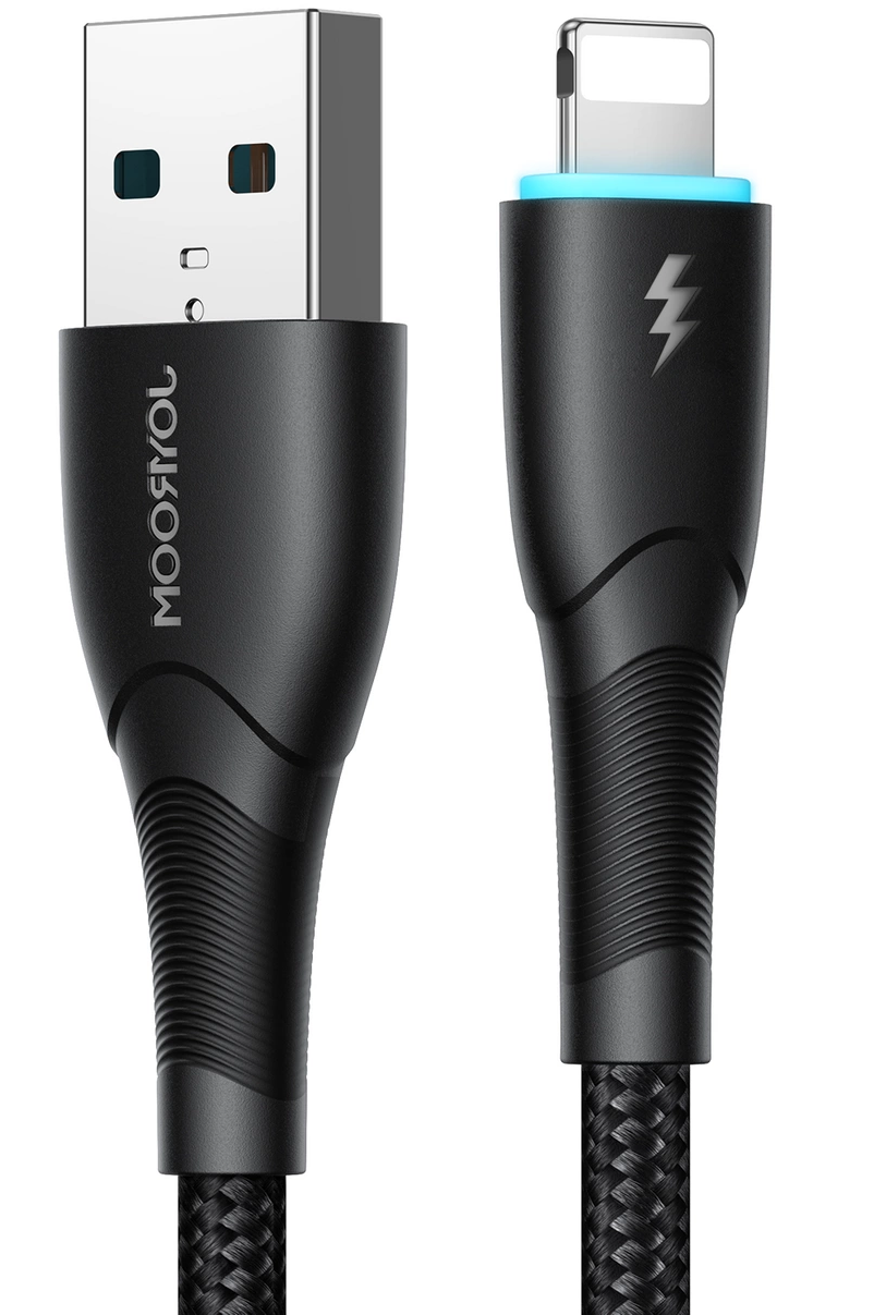 Joyroom S-A32 USB-A–Lightning-kabel for dataoverføring og lading, 18 W, 1 m, svart