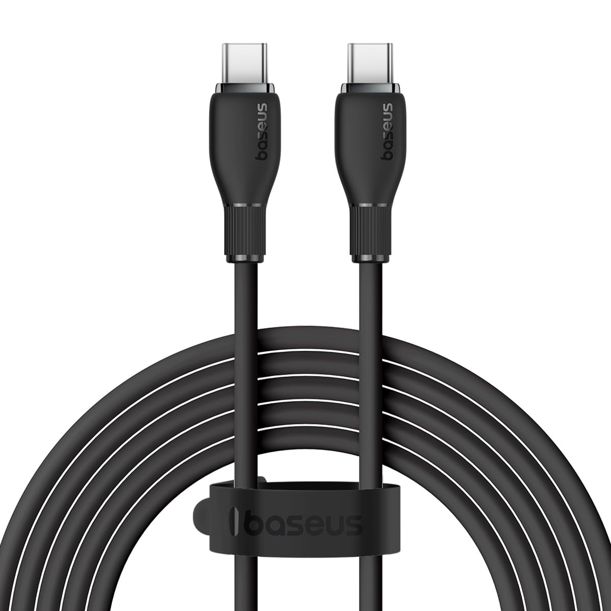 USB-C til USB-C Baseus Pudding data- og ladekabel, 100W, 2m, Svart P10355702111-01