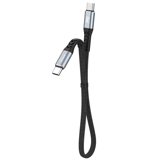 USB-C til USB-C data- og ladekabel Dudao L10C, 100W, 0.23m, Svart