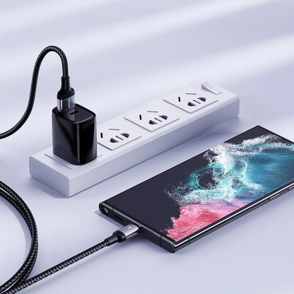 USB-A - USB-C Joyroom A10 data- og ladekabel, 18W, 1.2m, Svart