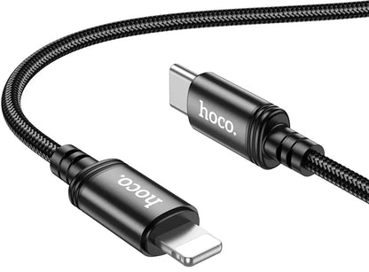 USB-C - Lightning Data- og Ladekabel HOCO X89, 27W, 2m, Svart