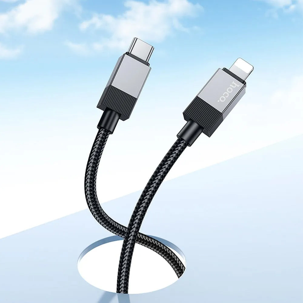 USB-C - Lightning Data- og Ladekabel HOCO X110, 27W, 1m, Svart