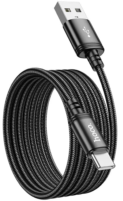 USB-A til USB-C data- og ladekabel HOCO X89, 18W, 2m, Svart