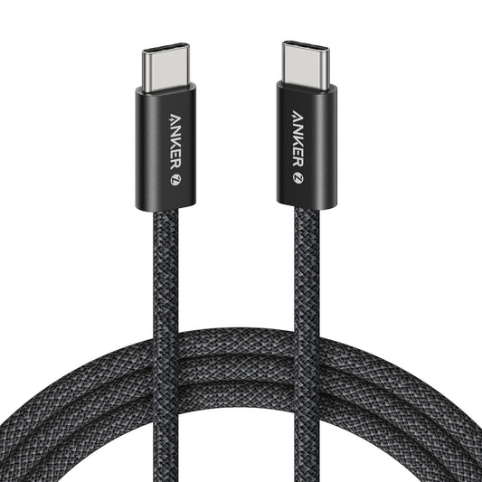 USB-C til USB-C Anker Zolo data- og ladekabel, 240W, 1.8m, Svart A8060H12