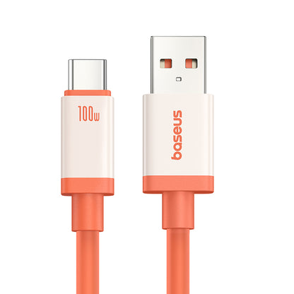 USB-A - USB-C Baseus Zero Degree Series data- og ladekabel, 100W, 2m, Rød