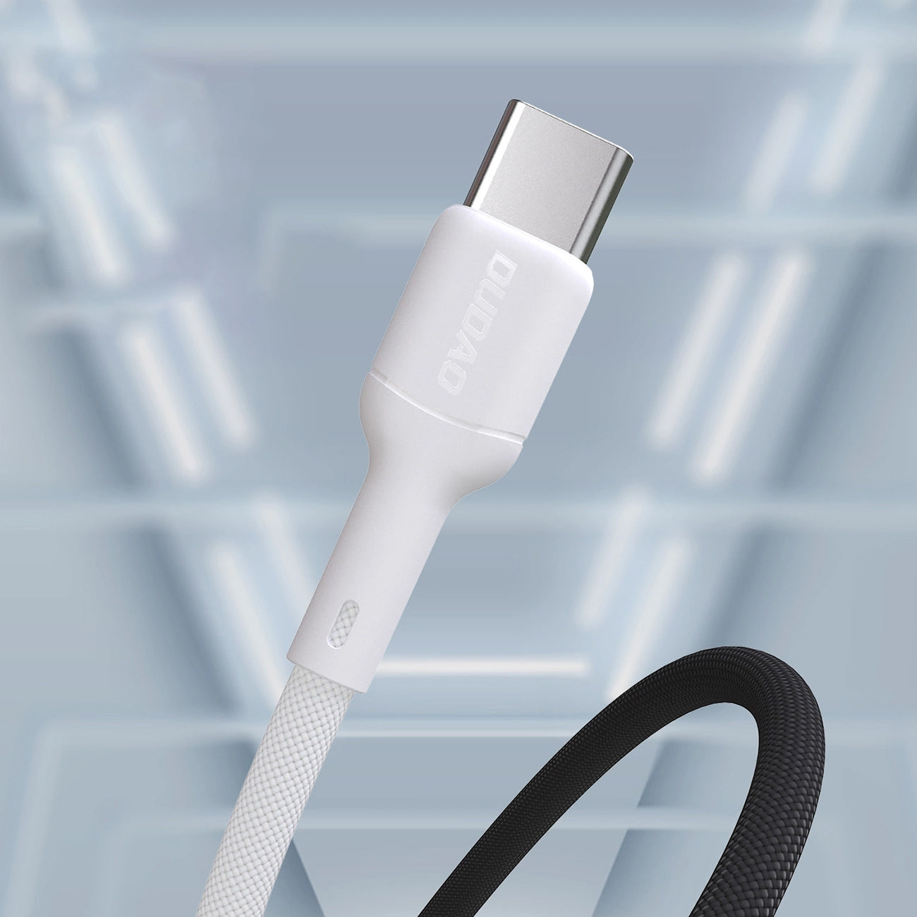 Data- og ladekabel USB-C - USB-C Dudao L9C, 65W, 1m, Hvit