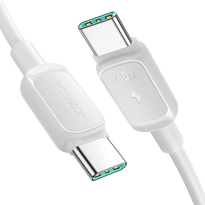 USB-C til USB-C data- og ladekabel Joyroom S-A14, 60W, 1.2m, Hvit