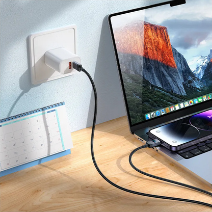 USB-C til Lightning Data- og Ladekabel HOCO X118 Display, 27W, 1m, Svart