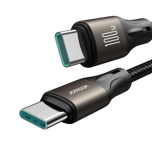 USB-C til USB-C data- og ladekabel Joyroom S-A25 Light-Speed, 100W, 1.2m, Svart