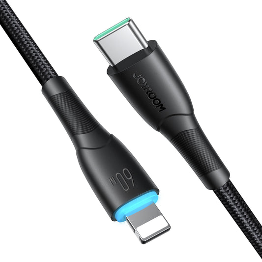 USB-C til USB-C data- og ladekabel Joyroom S-A32, 60W, 1m, Svart